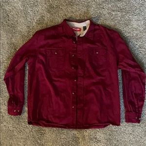 Wrangler button down shirt